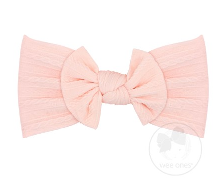 Soft Cable Knit Nylon Band With Matching Bowtie | Side Show Rose