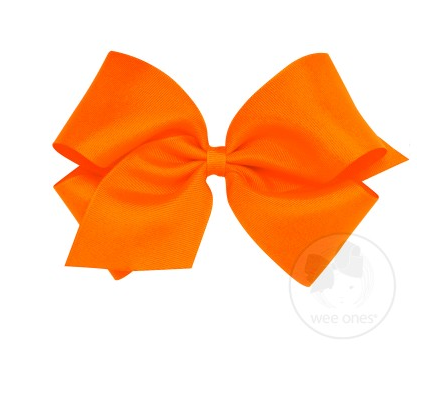 King Grosgrain Hair Bow | Orange