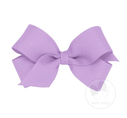 Mini Grosgrain Hair Bow | Light Orchid