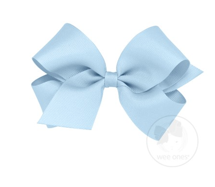 Medium Classic Grosgrain Hair Bow | Millennium Blue