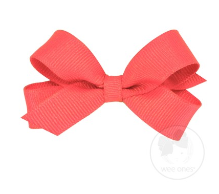 Tiny Classic Grosgrain Hair Bow | Watermelon