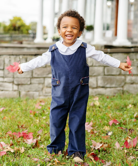 Lawson Corduroy Longall | Nantucket Navy with Sea Pines Plaid