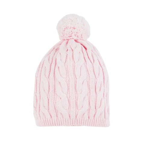 Collins Cable Knit Hat | Palm Beach Pink