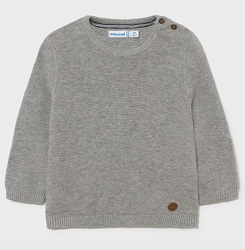 Gray Cotton Sweater | 309