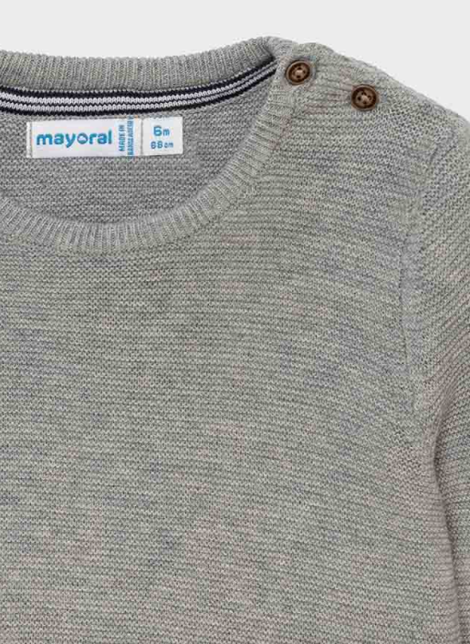 Gray Cotton Sweater | 309