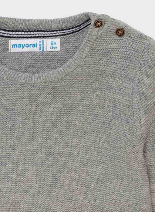 Gray Cotton Sweater | 309