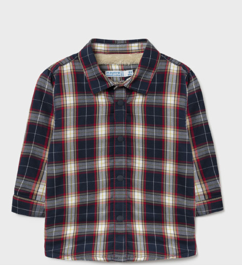 Navy Plaid Overshirt | 2144