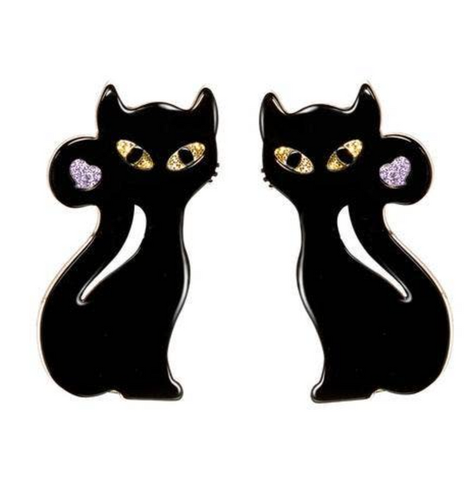 Black Cat Alligator Clip