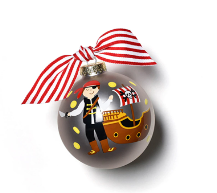 Pirate Glass Ornament