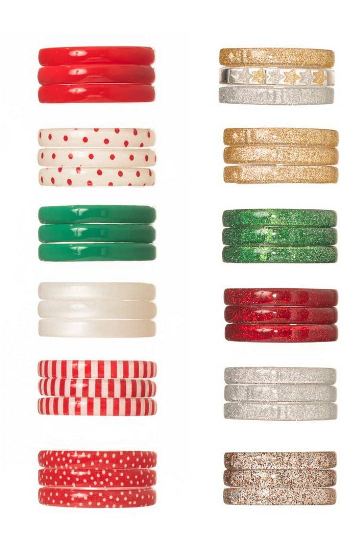 Christmas Bangle Bracelet | Set of 3
