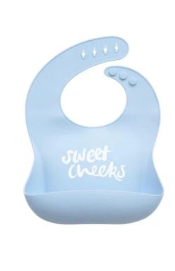 Sweet Cheeks Silicone Baby Bib