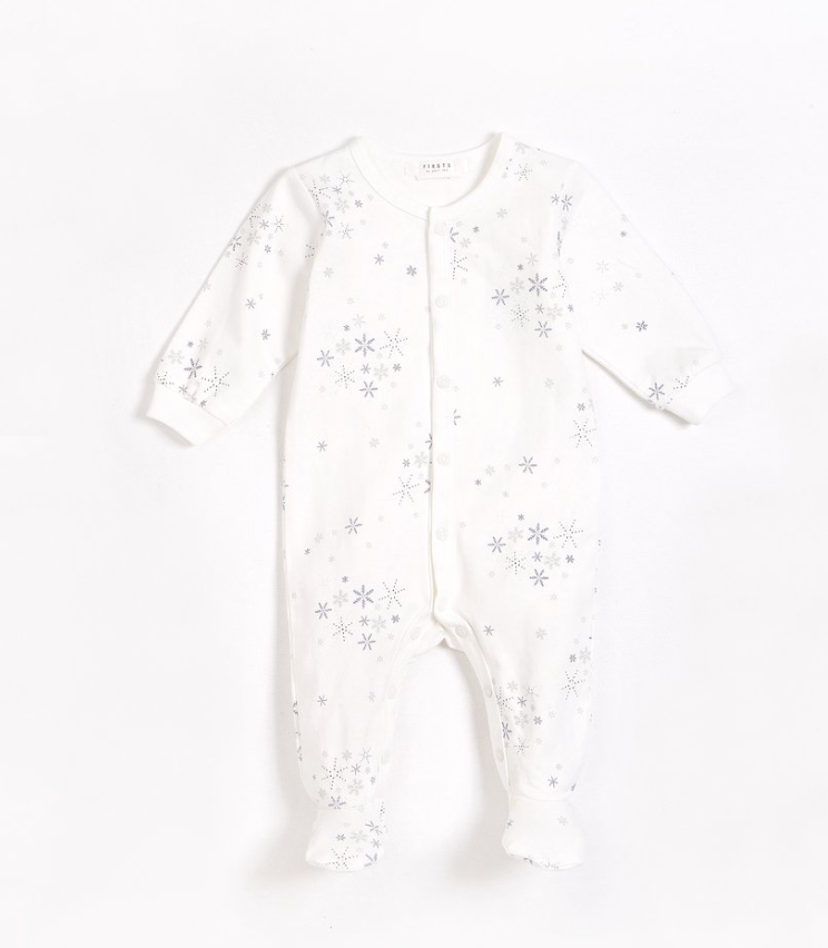 Off-White Snowy Print Sleeper