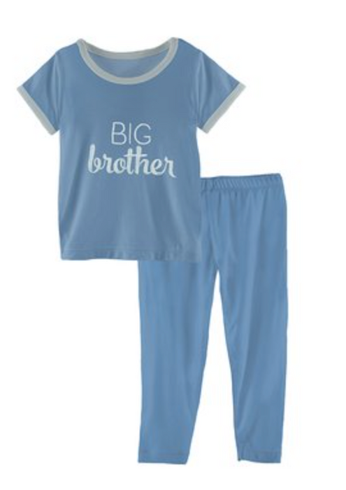 Short Sleeve Applique Pajama Set | Big Brother