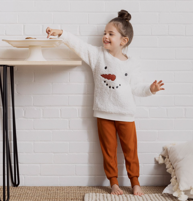 Fluffy Snowman Sweatshirt