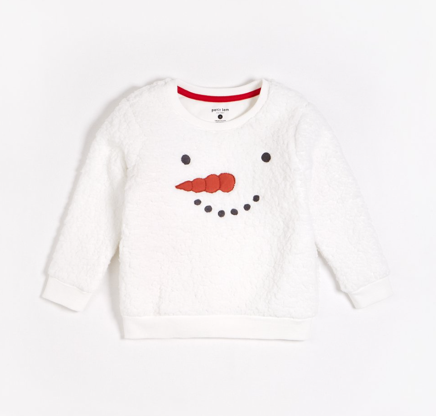 Fluffy Snowman Sweatshirt