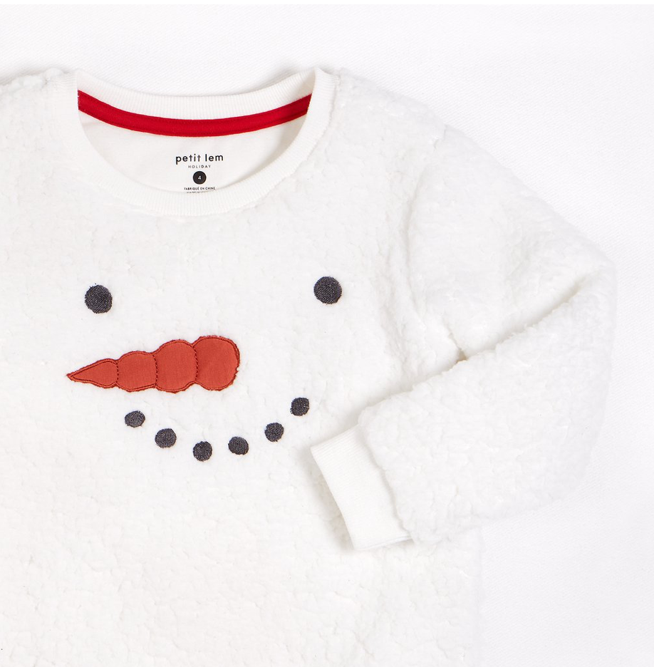 Fluffy Snowman Sweatshirt