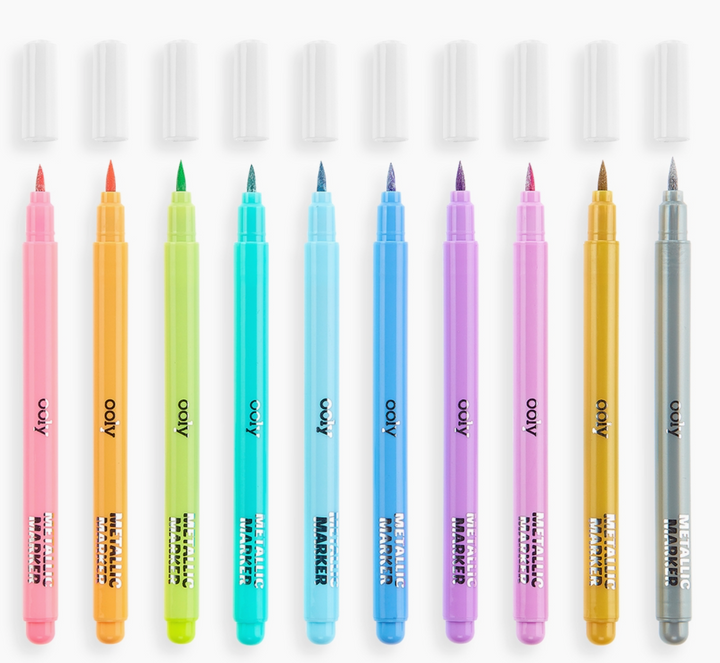 Color Lustre Metallic Brush Markers