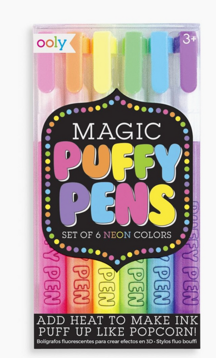 Magic Neon Puffy Pens