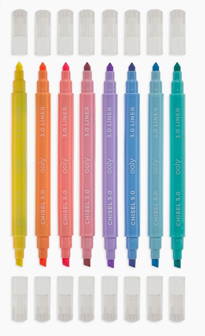 Pastel Liner Double Ended Markers