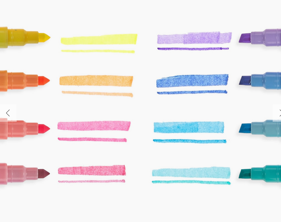 Pastel Liner Double Ended Markers