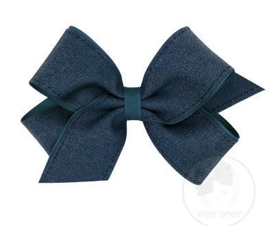 Medium Denim Bow