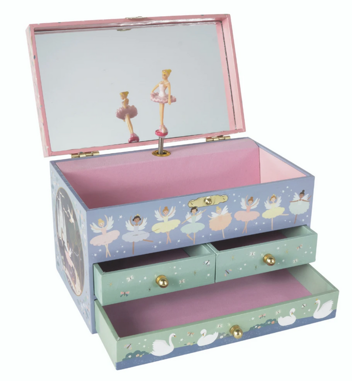 Enchanted 3 Drawer Ballet Jewelry Box