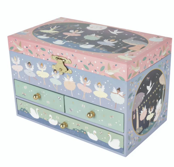 Enchanted 3 Drawer Ballet Jewelry Box