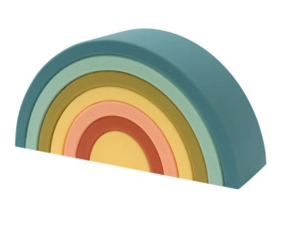 Silicone Rainbow Stacker | Blueberry
