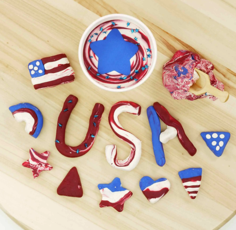 Dough Cups 7oz | Stars and Swirls