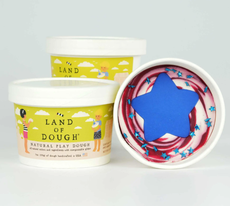 Dough Cups 7oz | Stars and Swirls