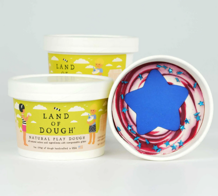 Dough Cups 7oz | Stars and Swirls