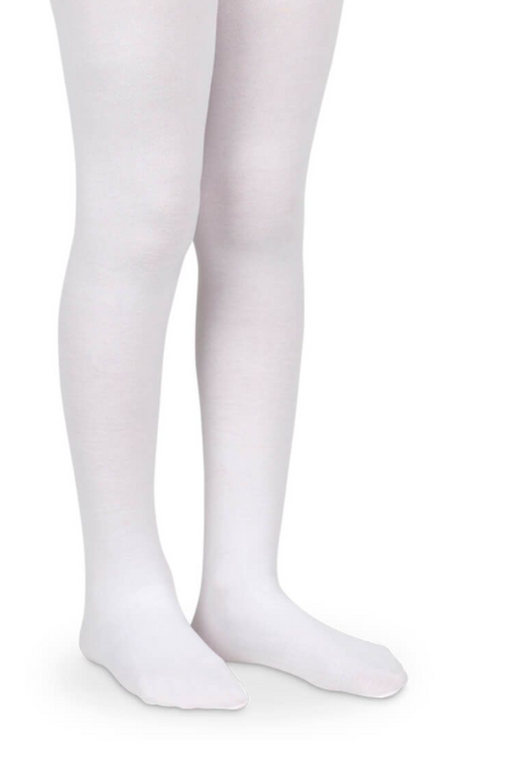 Jefferies Socks Smooth Toe Organic Cotton Tights 1 Pair | White (1500)