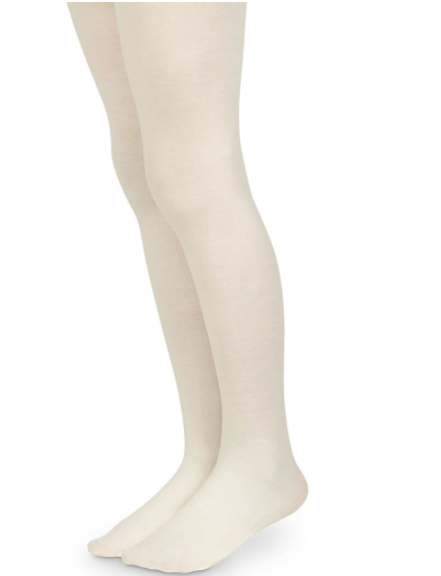 Jefferies Socks Smooth Toe Organic Cotton Tights 1 Pair | Ivory (1500)