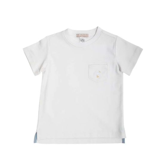 Carter Crewneck | Worth Avenue White | Pocket and Stork