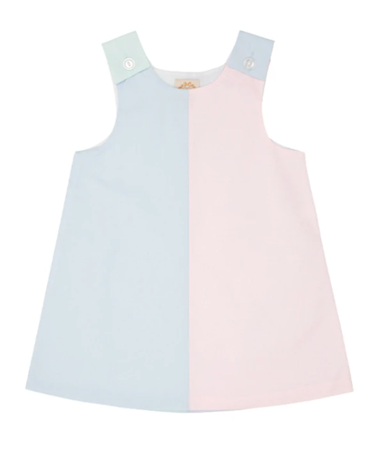 Katie Anne Colorblock Jumper | Buckhead Blue | Palm Beach Pink