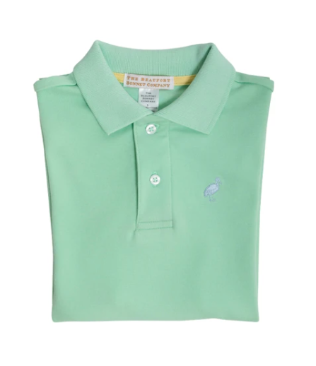 Prim & Proper Polo | Grace Bay Green/Buckhead Blue Stork