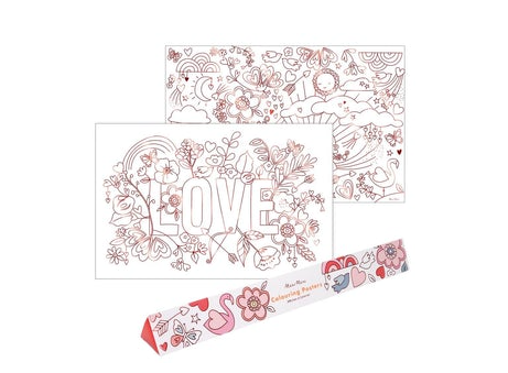 Valentine Coloring Poster