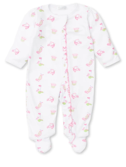 18 Holes Pink Zip Footie