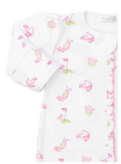 18 Holes Pink Zip Footie