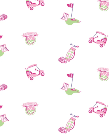 18 Holes Pink Zip Footie