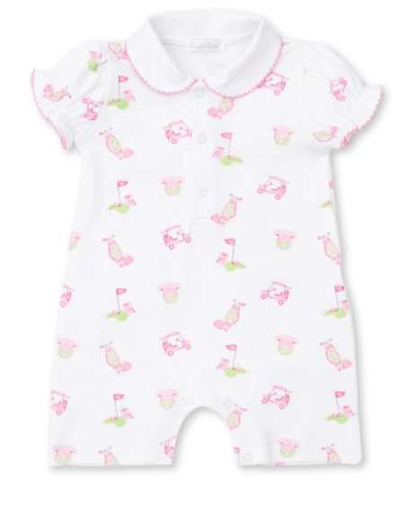 18 Holes Pink Short Playsuit