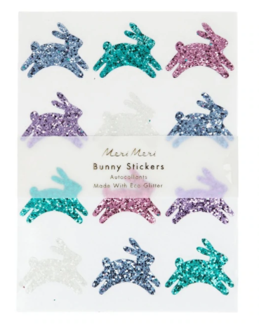 Glitter Bunny Stickers