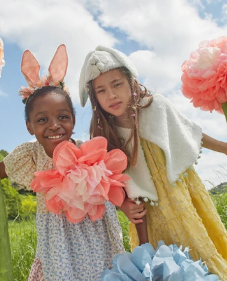 Embellished Gingham Bunny Headband