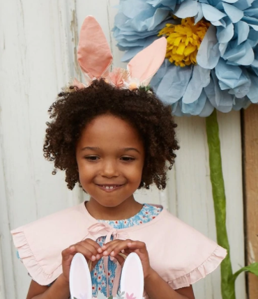 Embellished Gingham Bunny Headband