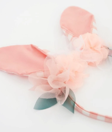 Embellished Gingham Bunny Headband