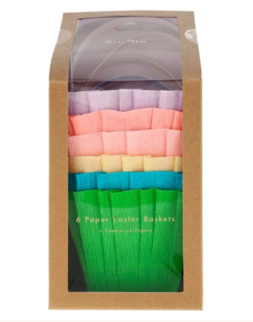 Crepe Paper Easter Baskets