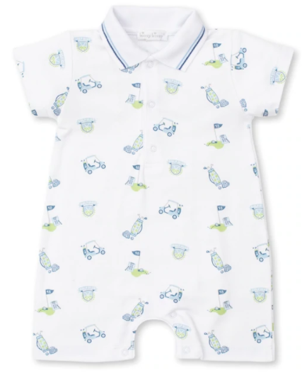 18 Holes Blue Short Playsuit