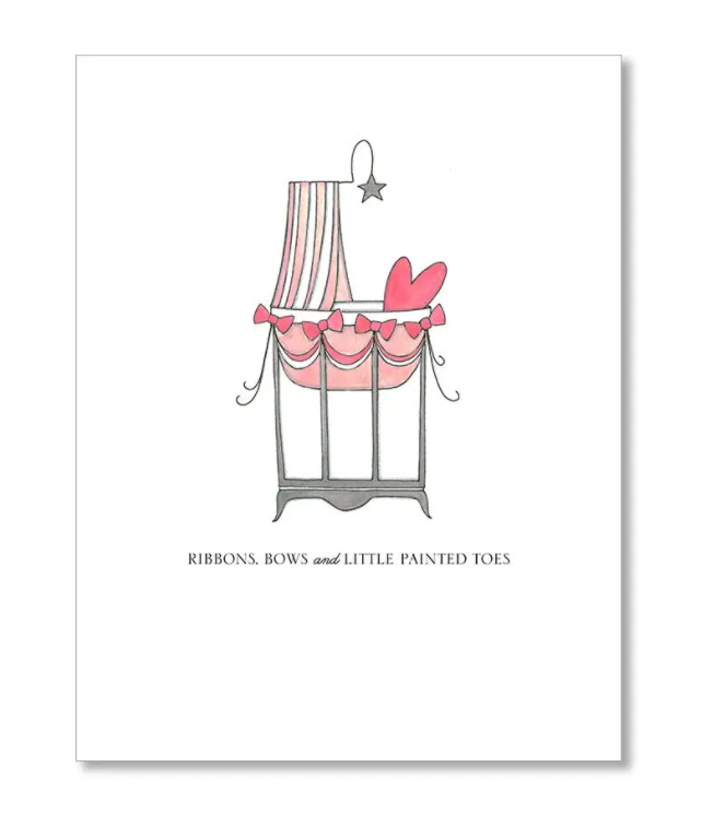 Ribbons & Bows Baby Card