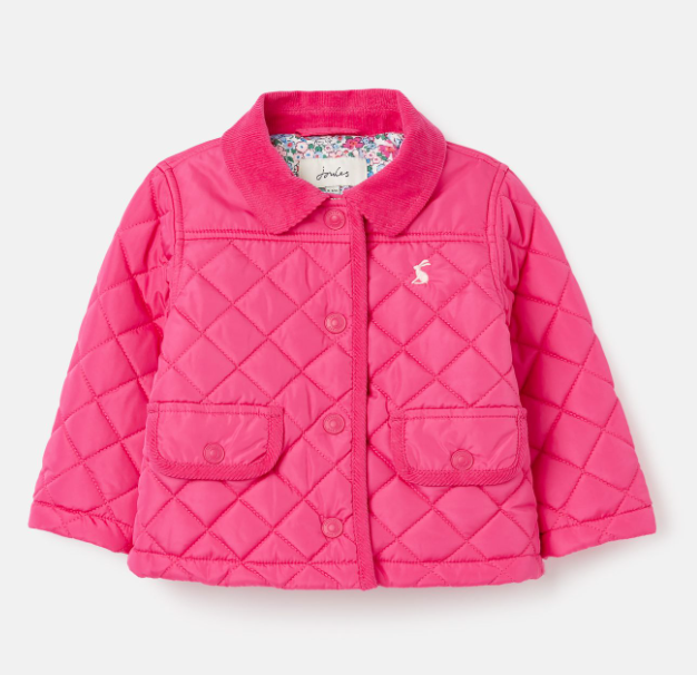 Bright Pink Mabel Quilted Coat