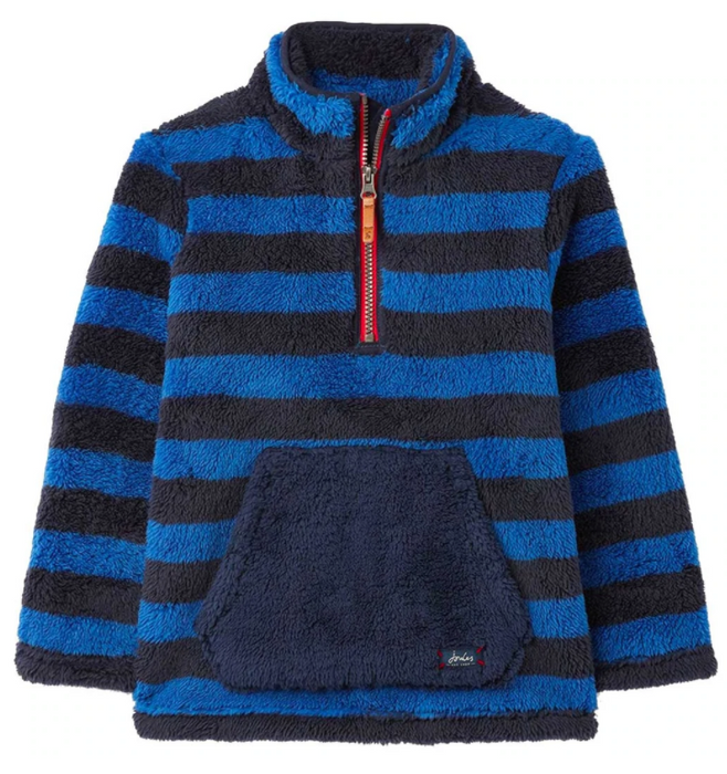 Woozle Fleece Pullover | Blue Stripe